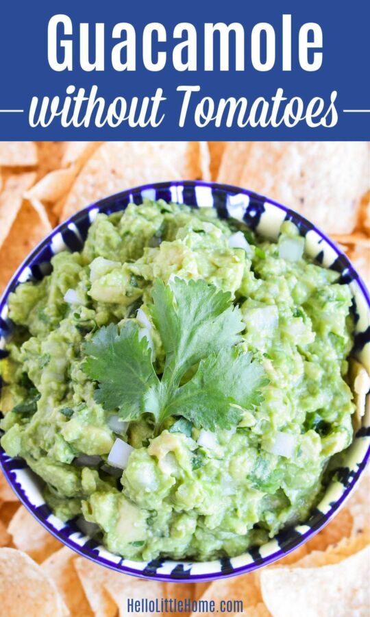 Guacamole facile sans tomate