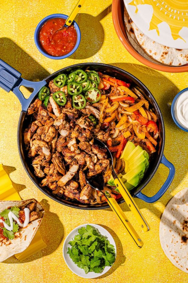 Fajitas de poulet savoureux