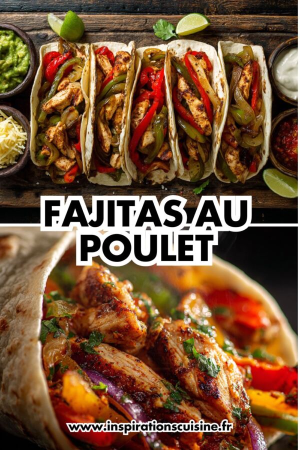 Savoureuse fajitas poulet maison
