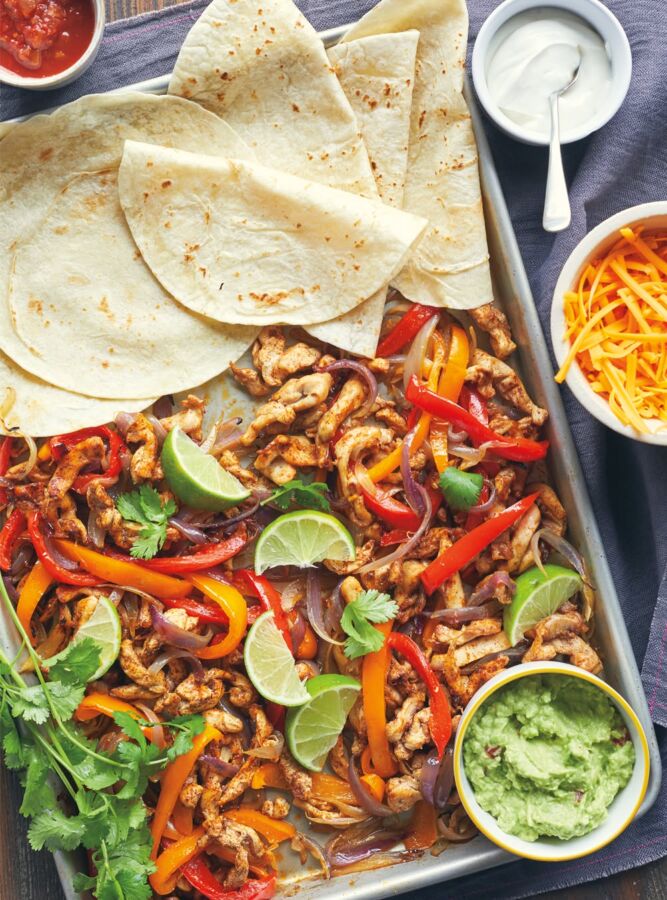 Délicieuse fajitas poulet