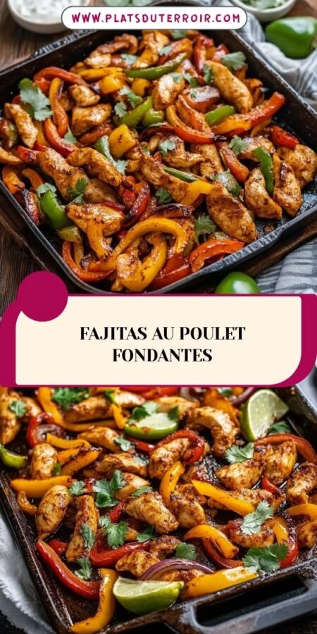 Savoureuse fajitas poulet maison