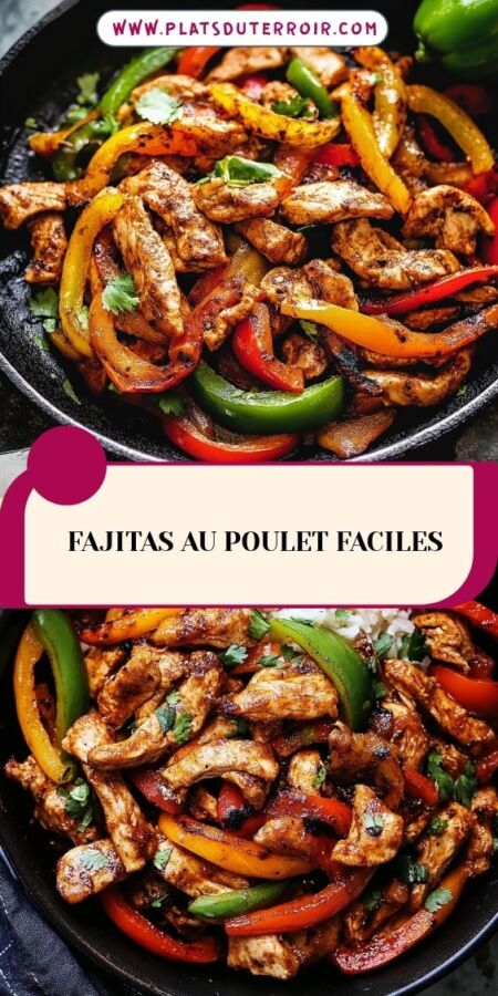 Savoureuse fajitas poulet maison