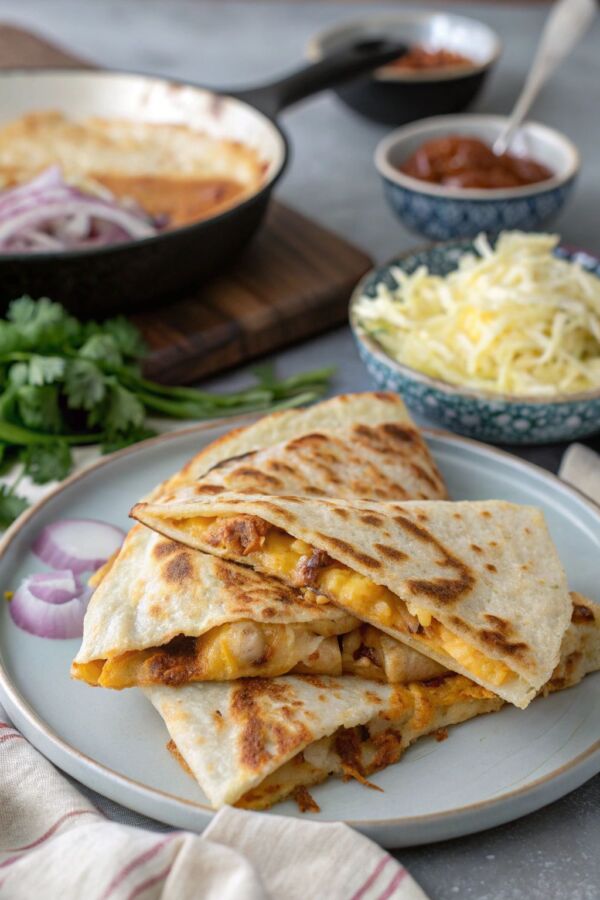 Quesadilla mexicaine savoureuse