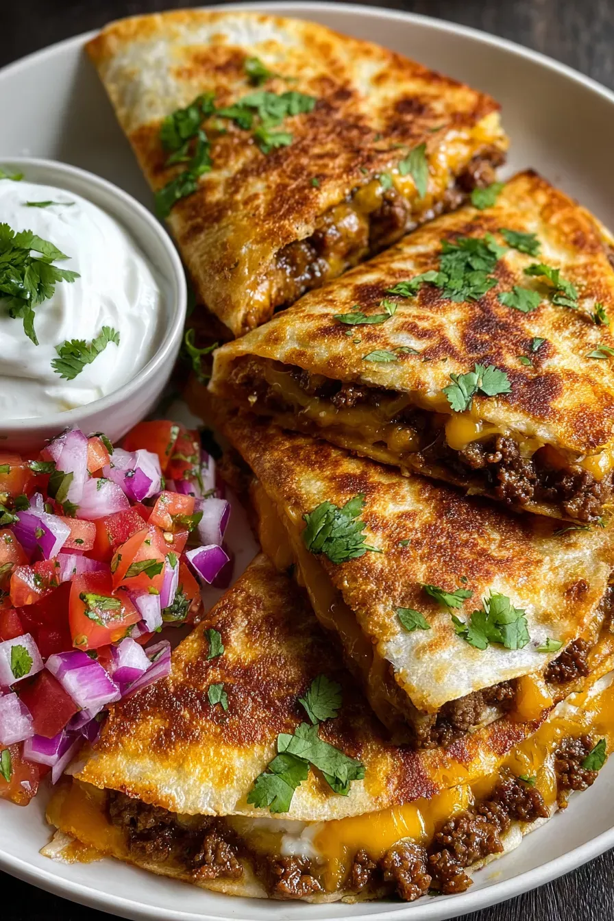 Quesadilla mexicaine savoureuse