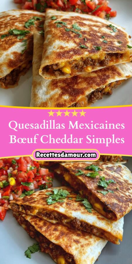 Quesadillas faciles à préparer