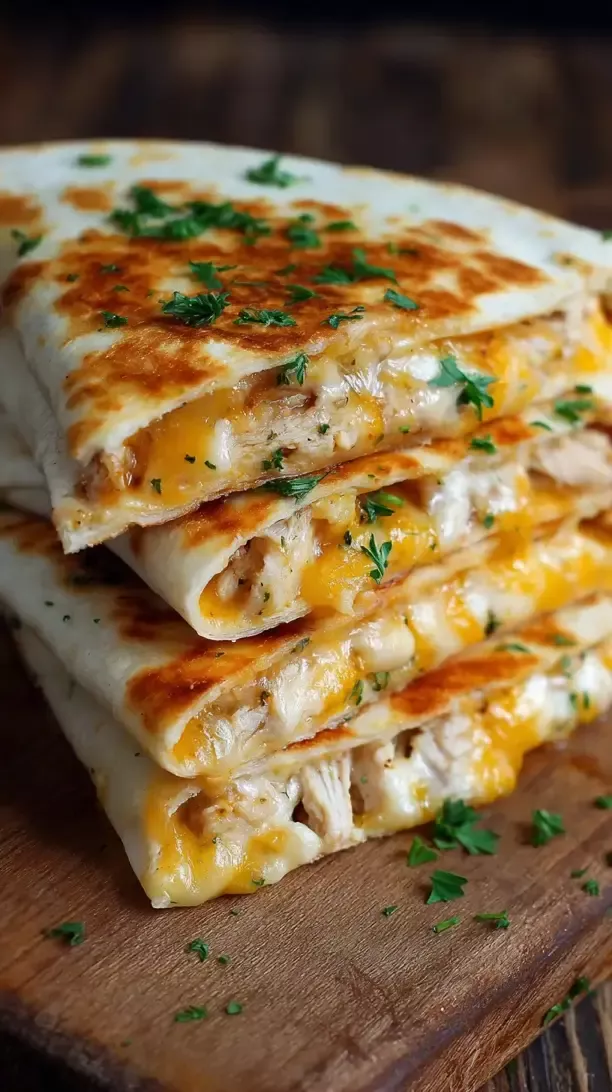 Quesadillas poulet savoureuses