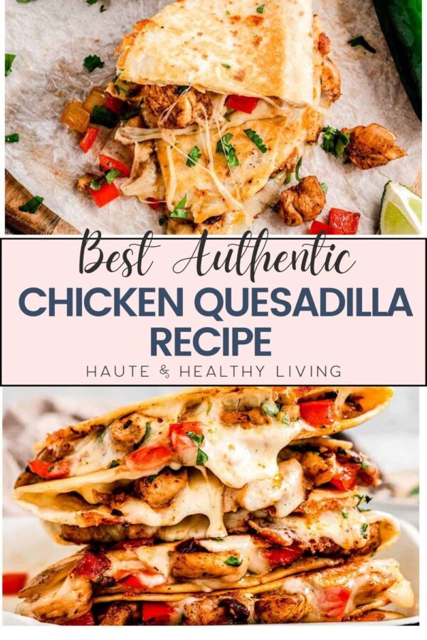 Délicieuses quesadillas poulet