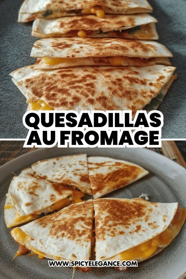Quesadillas fromage fondu