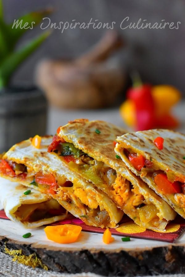 Quesadillas fromage fondu