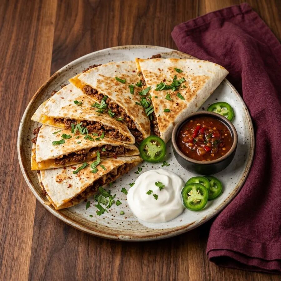 Délicieuse quesadilla au bœuf