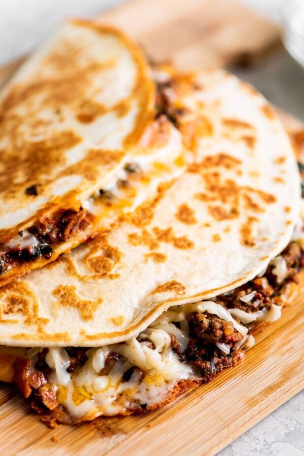 Délicieuse quesadilla au bœuf