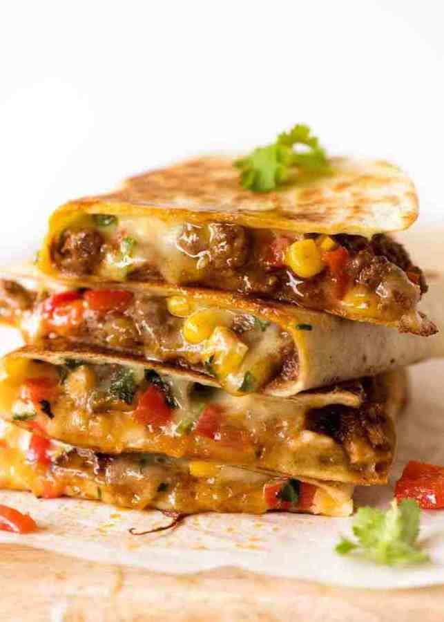 Délicieuse quesadilla au bœuf
