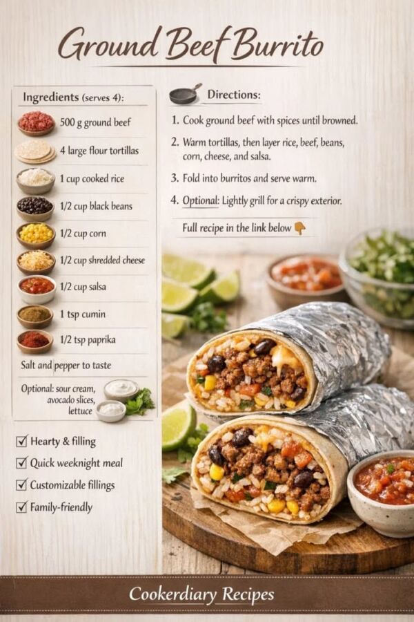 Préparation facile des burritos