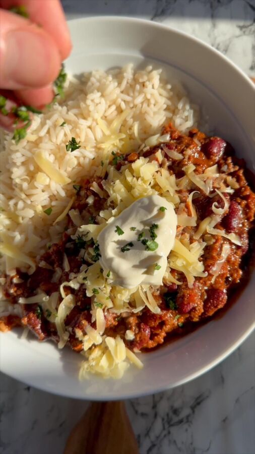 Délicieux chili con carne
