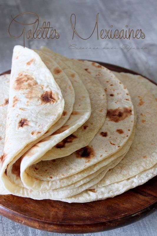 Ingrédients tortillas maison