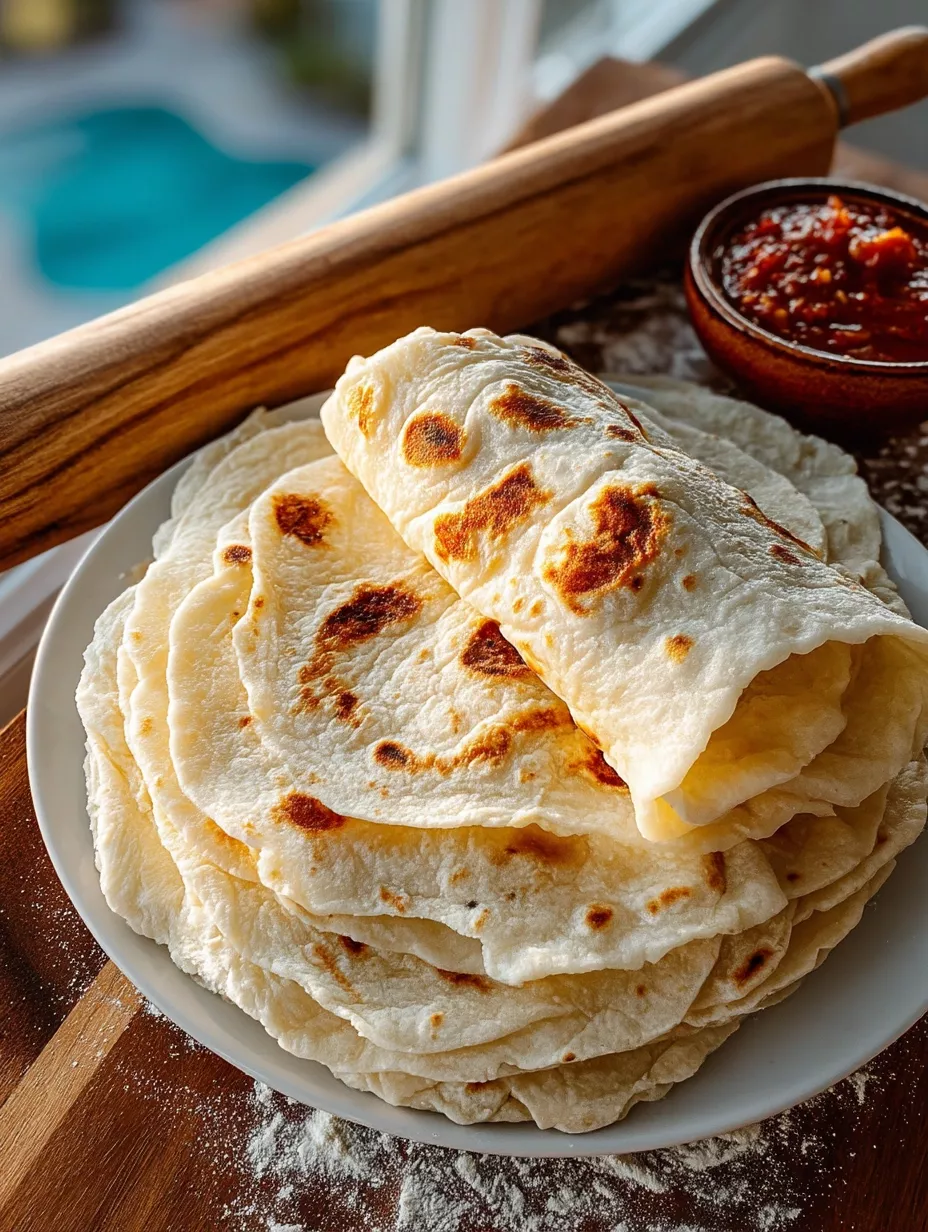 Préparation recette tortillas