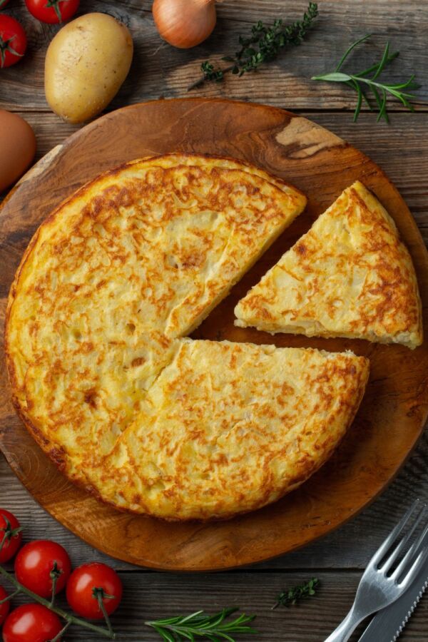 Plat espagnol tortilla classique