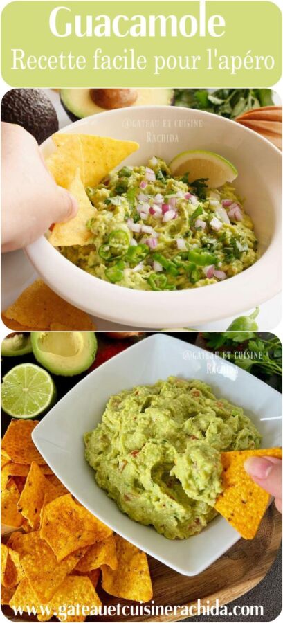 Guacamole traditionnel mexicain