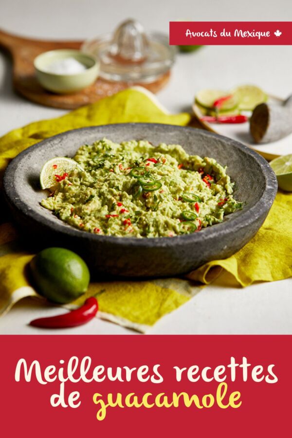 Préparation du guacamole traditionnel