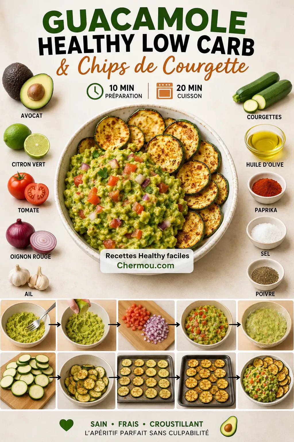 Guacamole maison crémeux