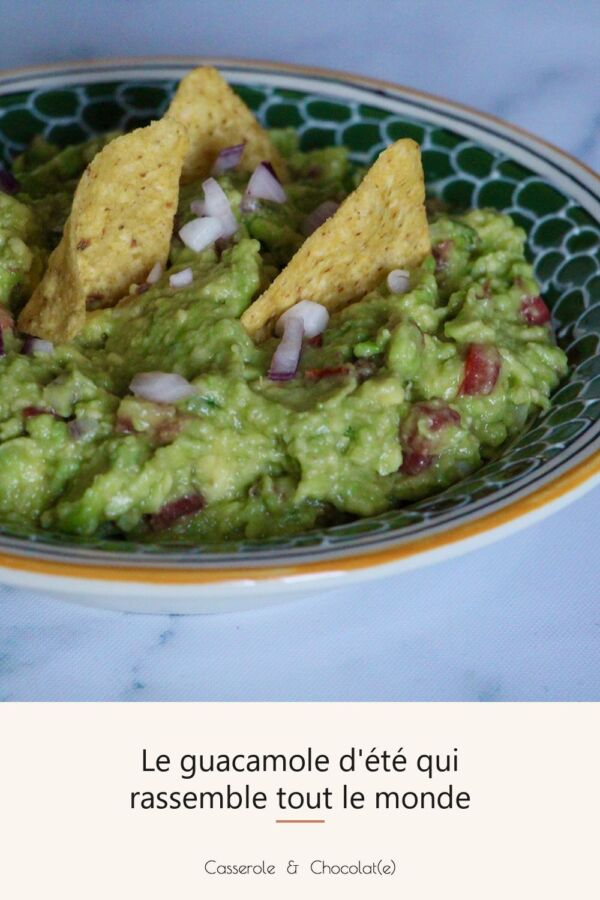 Guacamole fait maison traditionnel