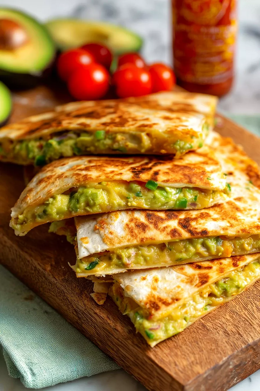 Délicieuse entrée au guacamole