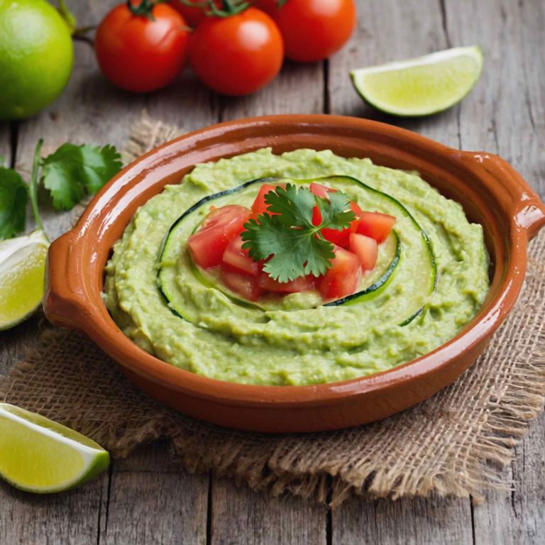 Plat savoureux avec guacamole