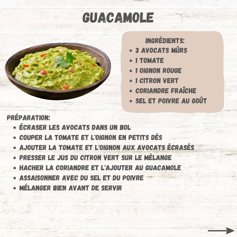 Guacamole sans tomate savoureux