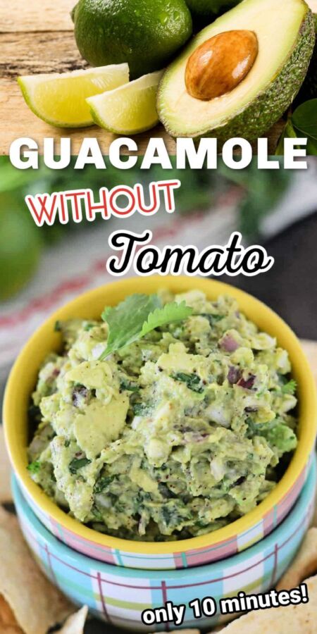 Guacamole sans tomate délicieux